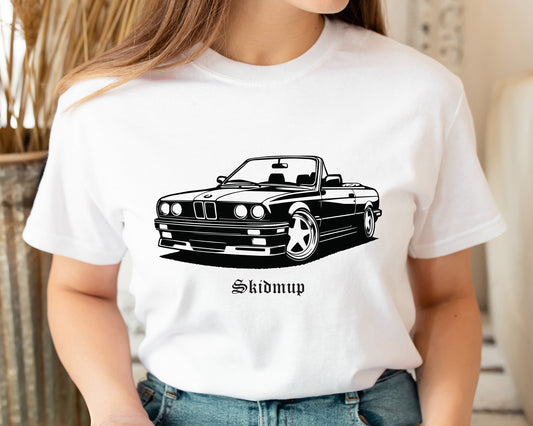 BMW E30 Convertible T Shirt - Azevs